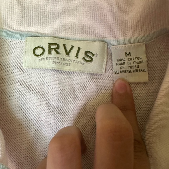 Orvis Women’s Knit Polo Blouse - Picture 2 of 5